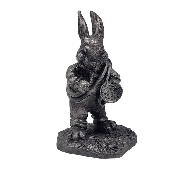 Michael Ricker Pewter Rabbit Figure Playing Wind Instrument 1997 #241/3060 VTG 3 - Picture 1 of 6